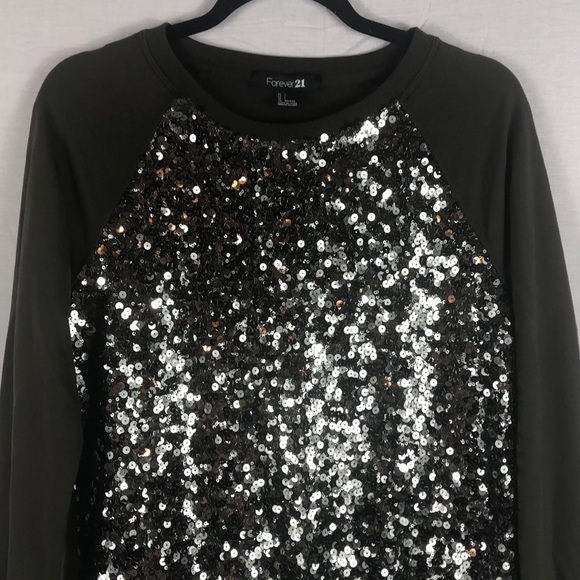 NWOT Forever 21 Sequin Sweater. Size Small. - Picture 3 of 9